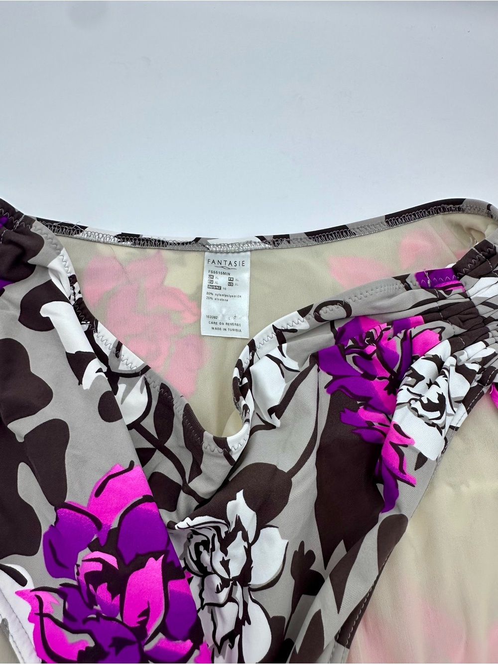 Fantasie Purple Floral Swim Bottom Size XL (1306) - Picture 3 of 3